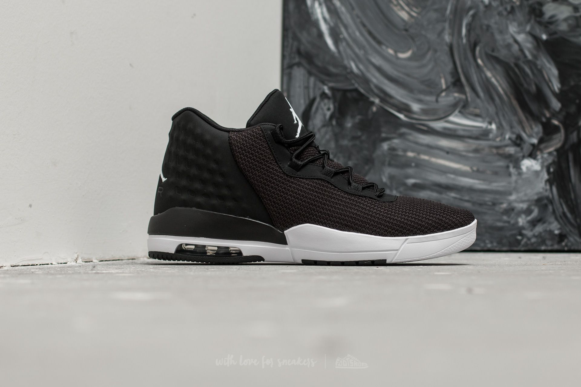Men s shoes Jordan Academy Black White Black Footshop