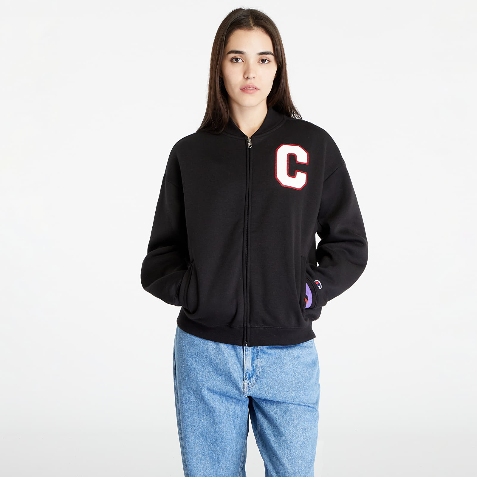 Hanorac Champion Bomber Sweatshirt Black