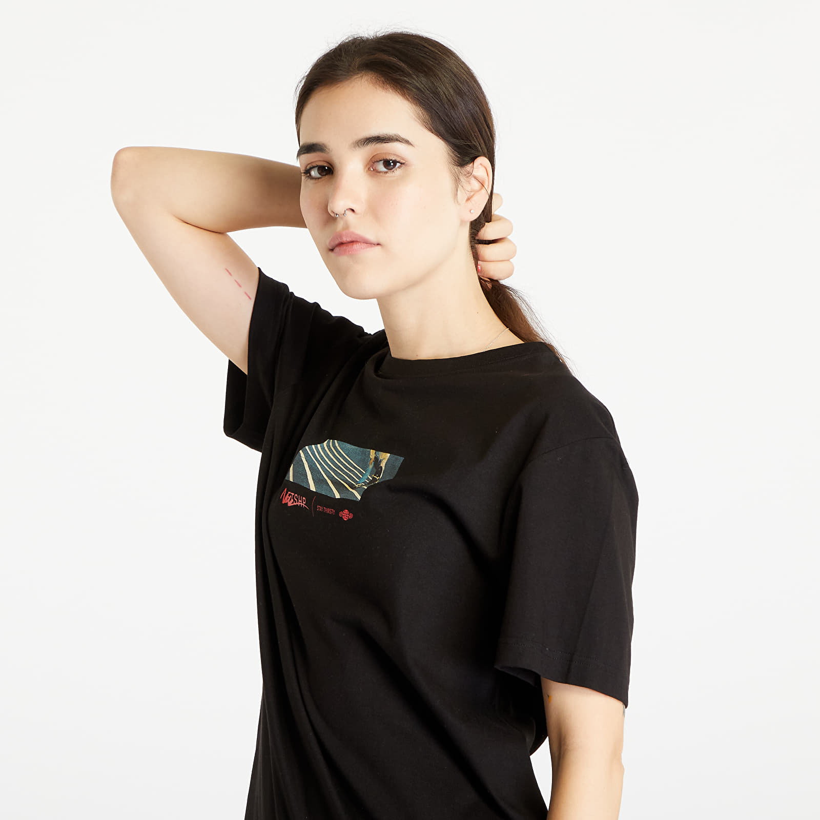 T-Shirts Footshop Surfing Concrete Waves T-Shirt UNISEX Black