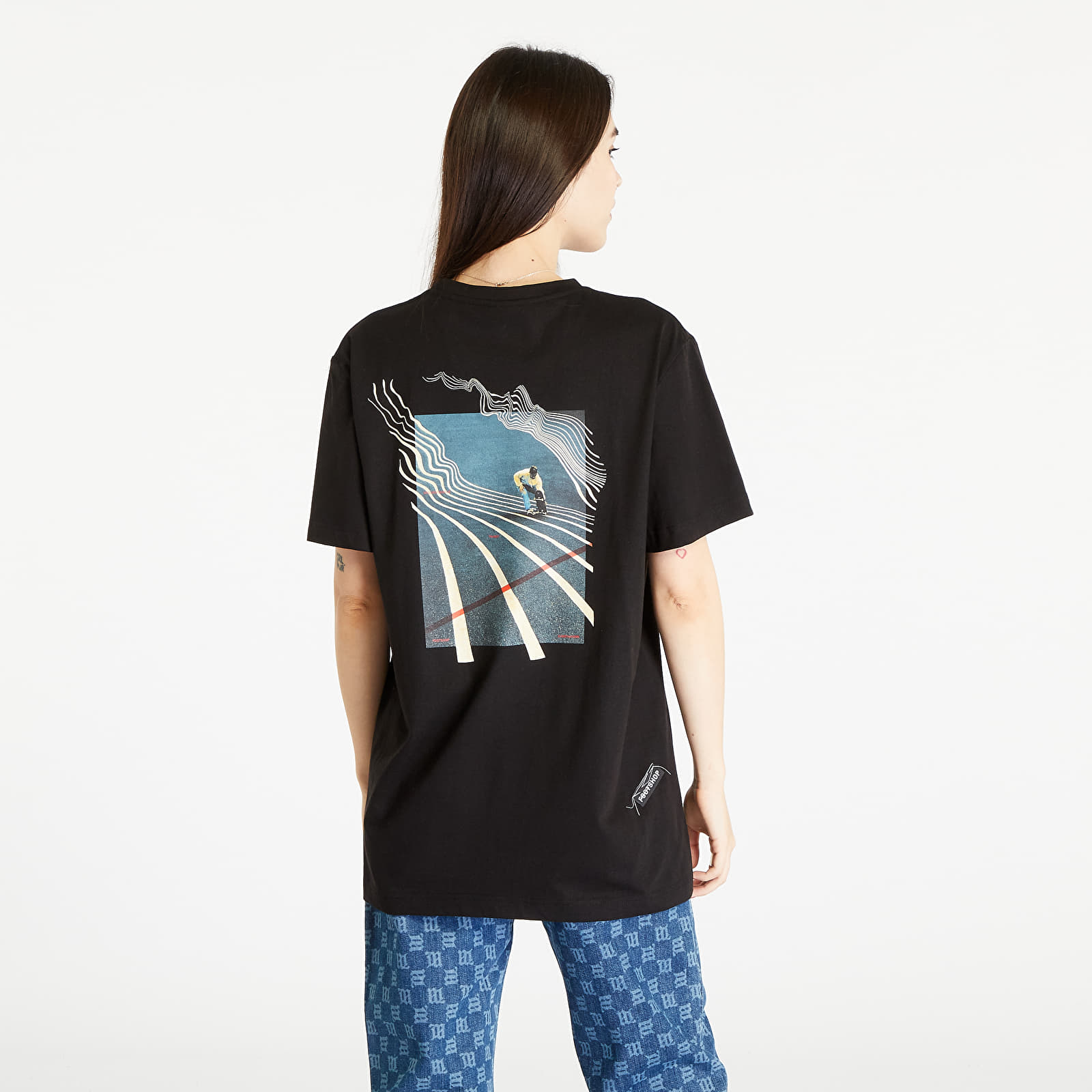 T-Shirts Footshop Surfing Concrete Waves T-Shirt UNISEX Black