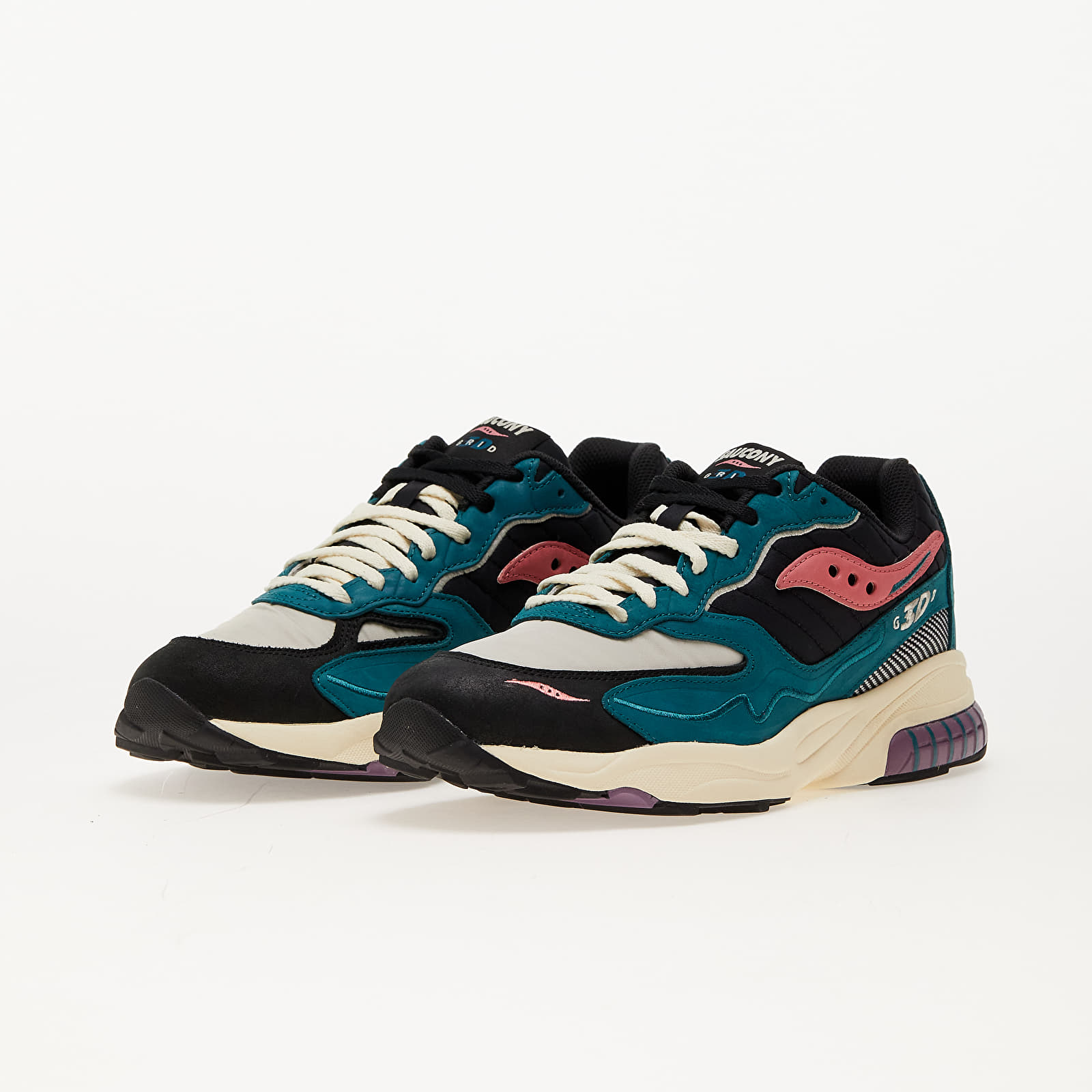 Sko til mænd Saucony 3D Grid Hurricane Green/ Black