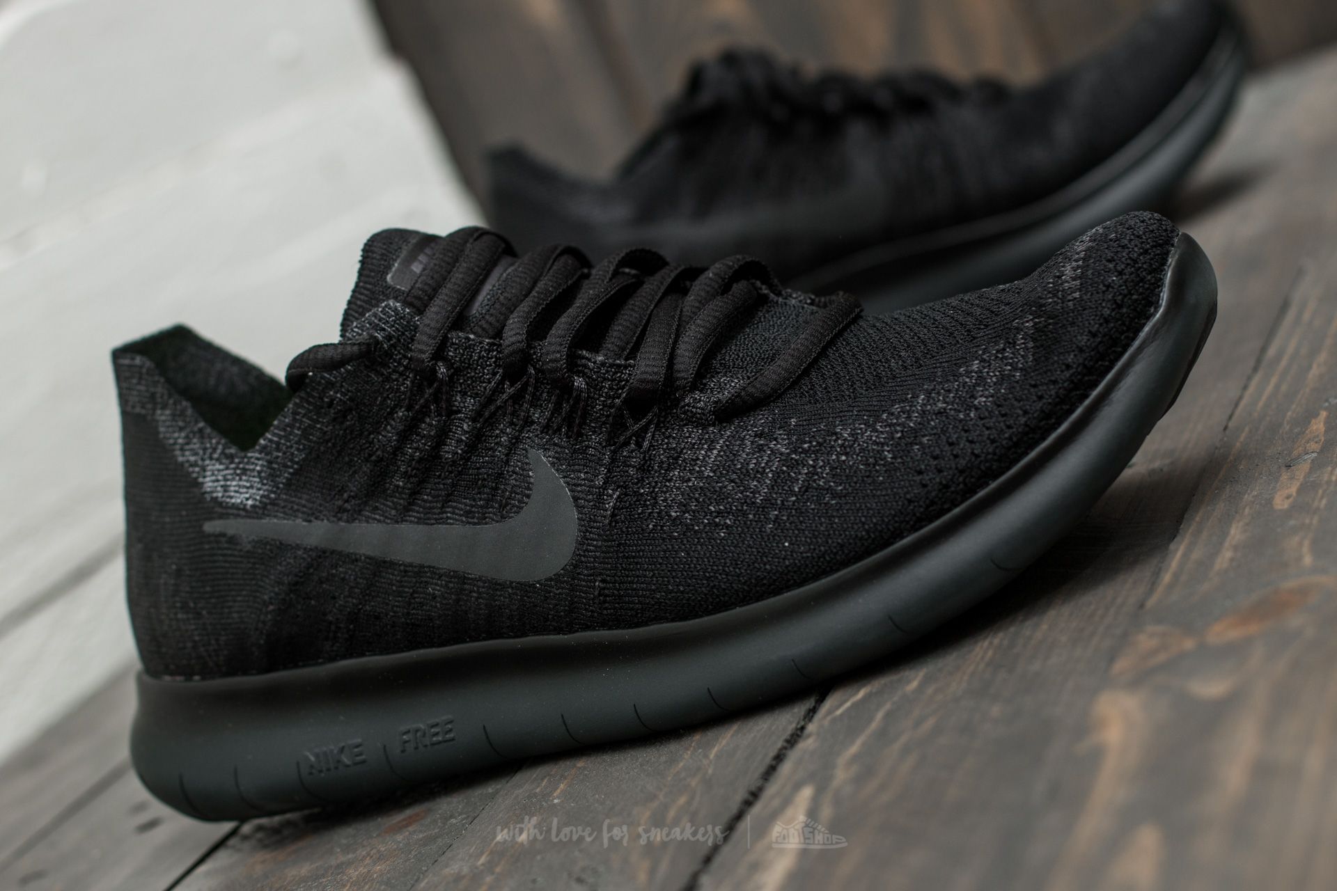Free rn flyknit 2017 black sale