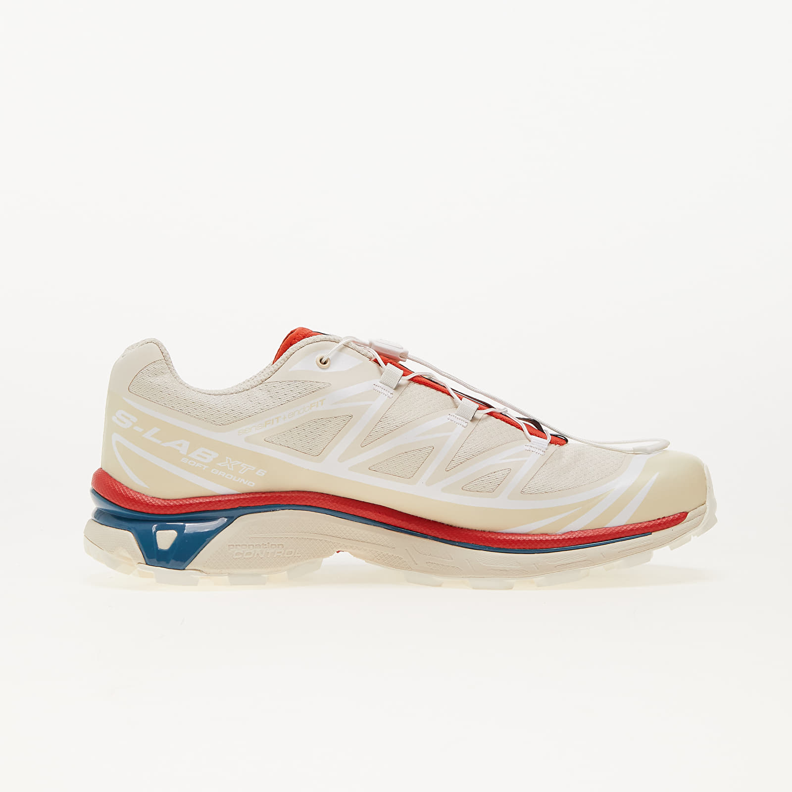 Men's shoes Salomon XT-6 Almond Milk/ Bleached Sand/ Aurora Red
