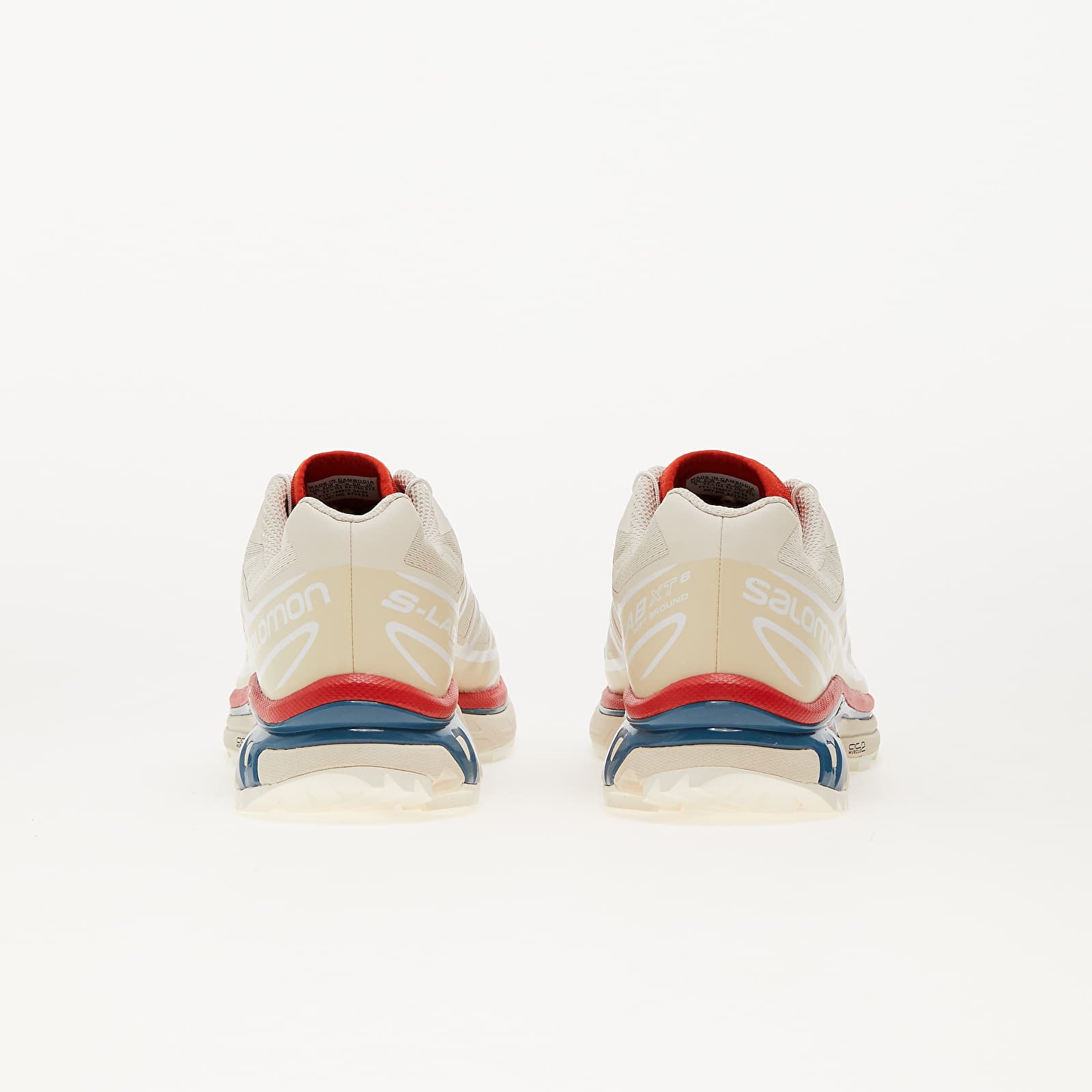 Men's shoes Salomon XT-6 Almond Milk/ Bleached Sand/ Aurora Red