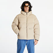 Beige hooded jacket hot sale