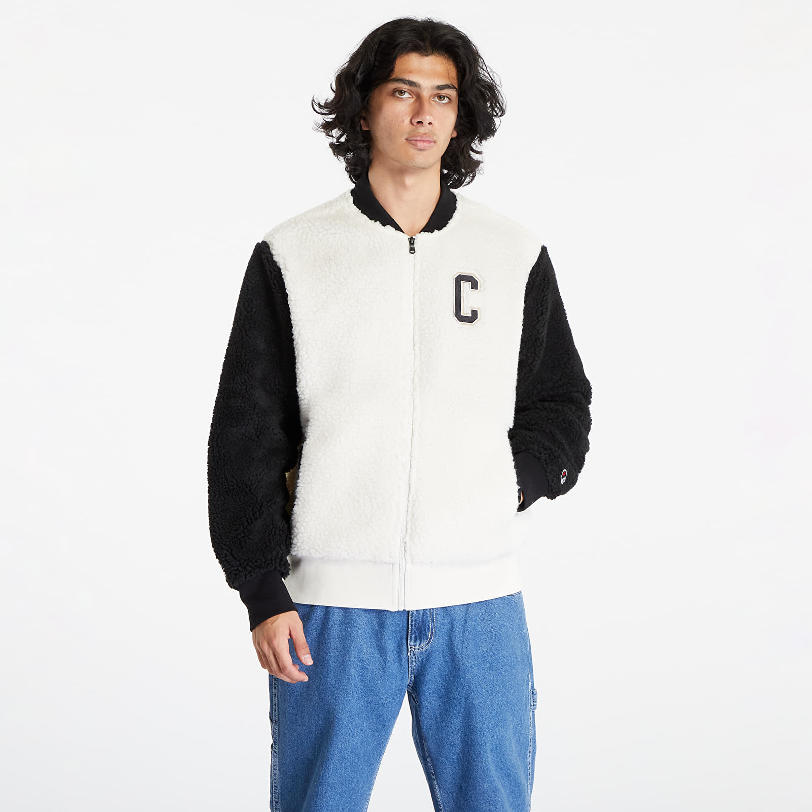 Champion fleece baseball jacket top
