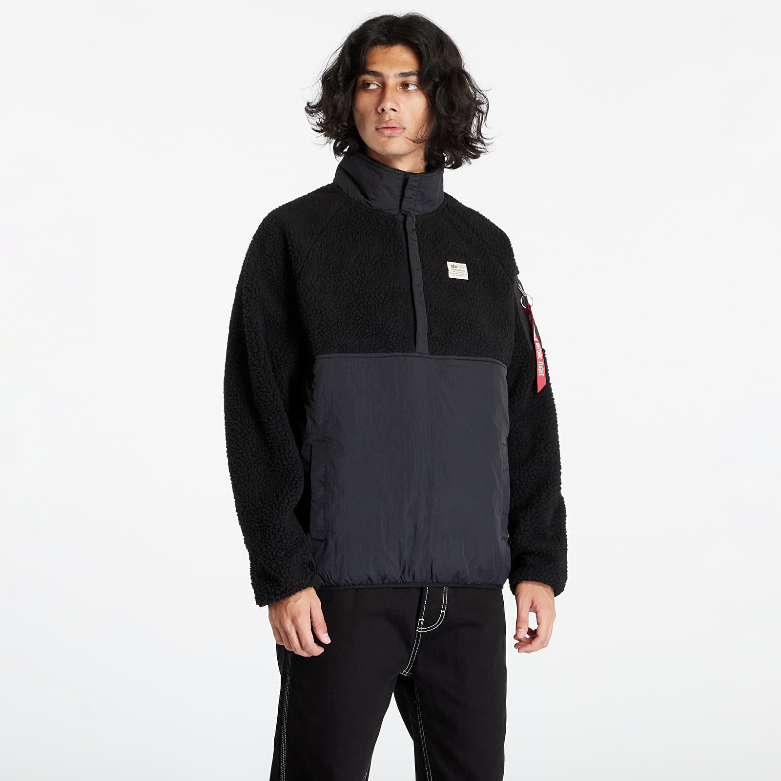 Kurtka Alpha Industries Teddystoff Nylon Anorak Black L