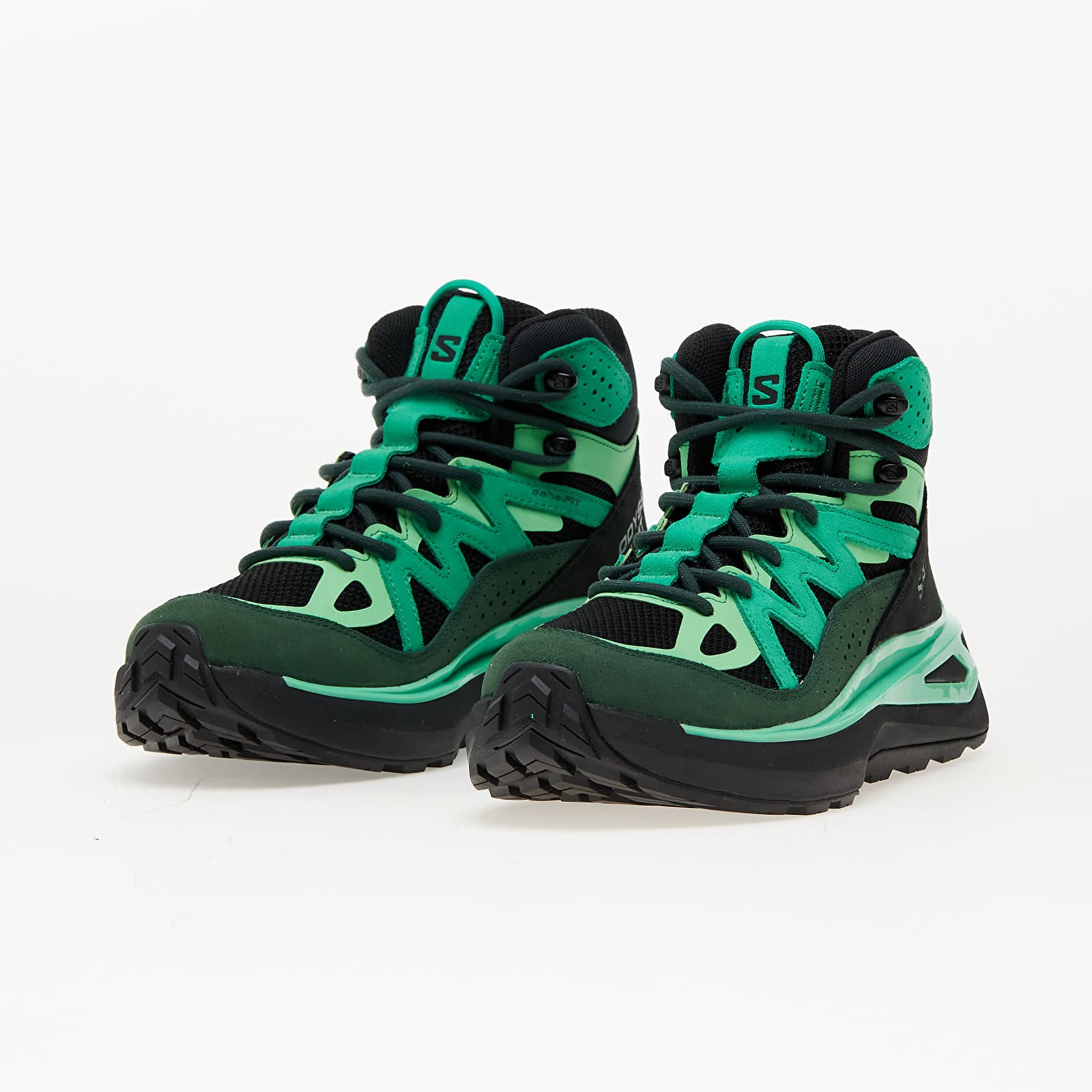 Pánské tenisky a boty Salomon Odyssey Elmt Mid Gtx Eden/ Bright Green/ Black