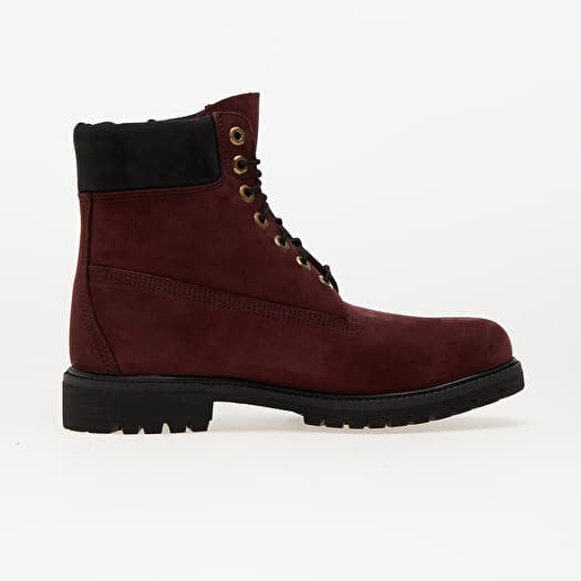 Burgundy 6 inch store timberlands