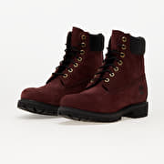 Burgundy leather timberland boots discount