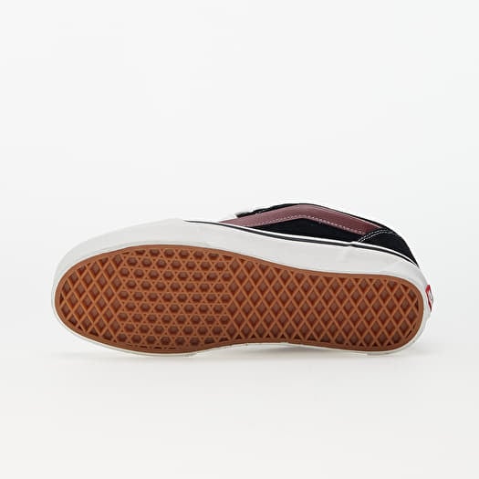 Vans old skool black maroon hot sale