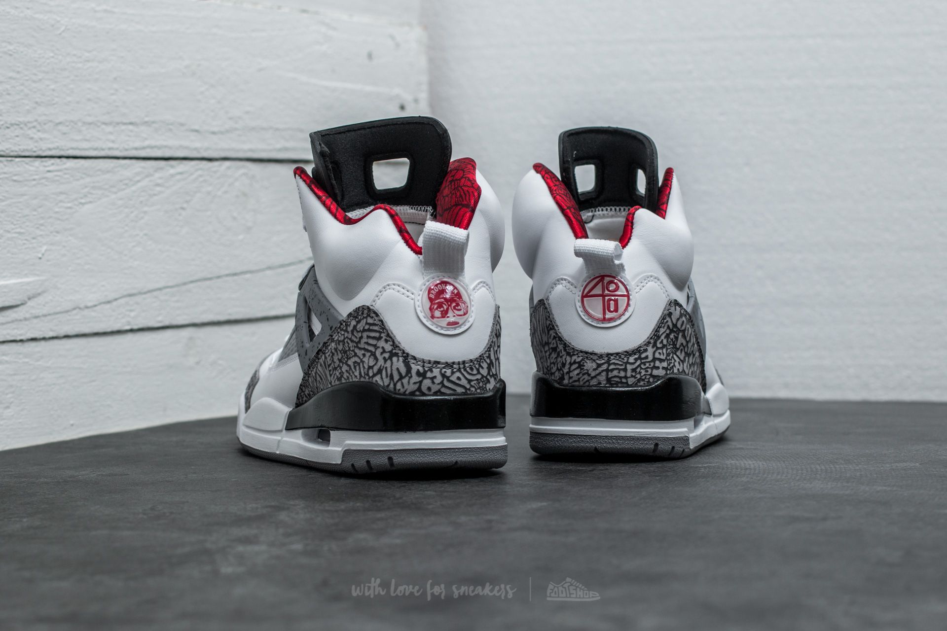 Men's shoes Jordan Spizike White/ Varsity Red-Cement Grey