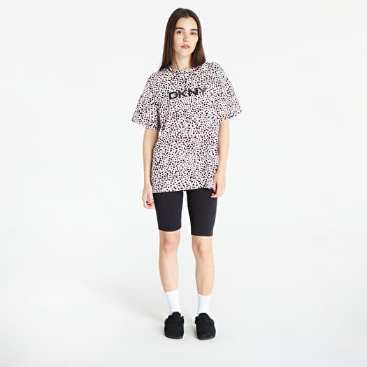 Pyjamas DKNY WMS Short Sleeve Pajamas Set White Black Footshop
