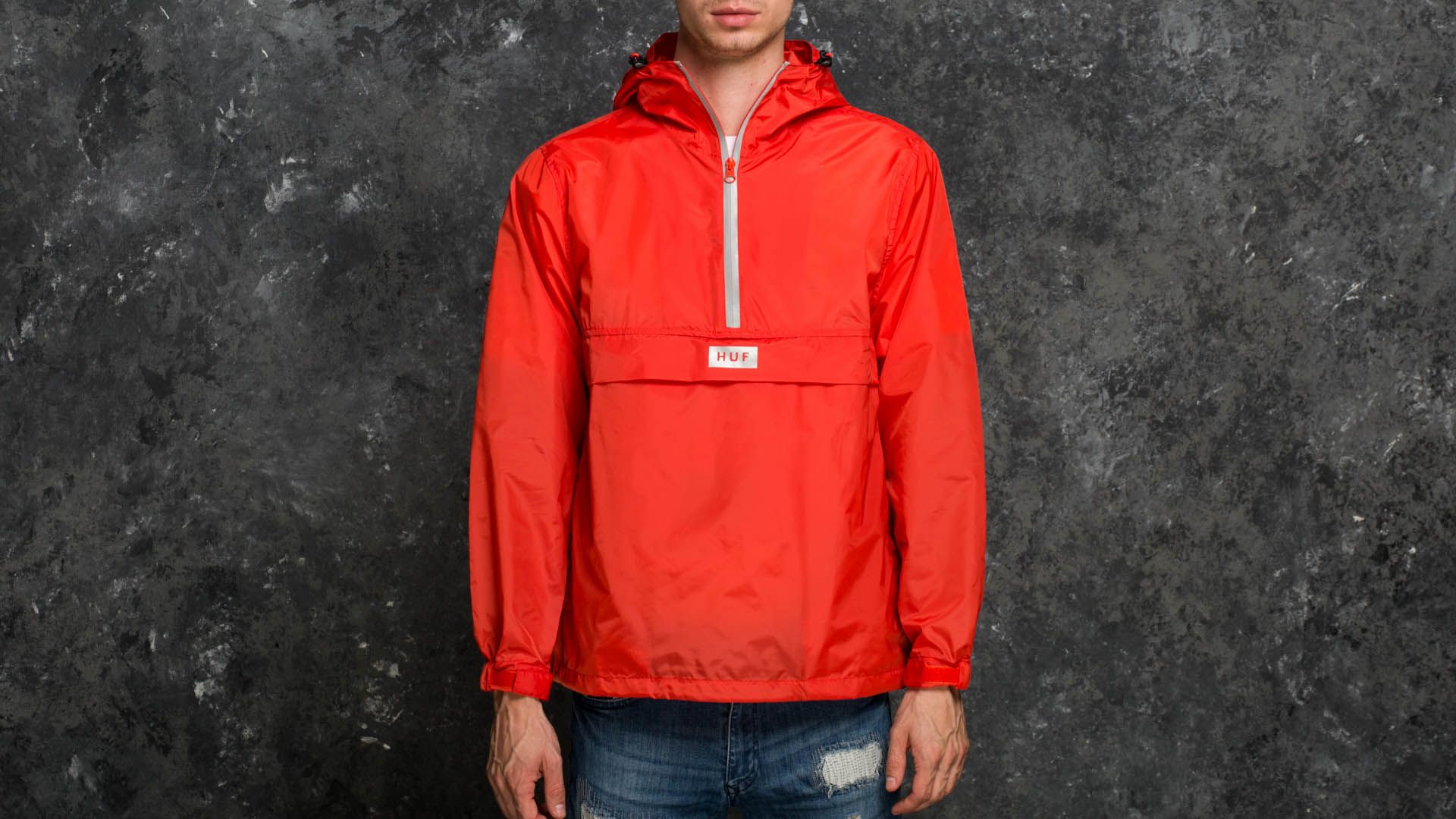 Jackets HUF Sequoia Anorak Jacket Hot Coral
