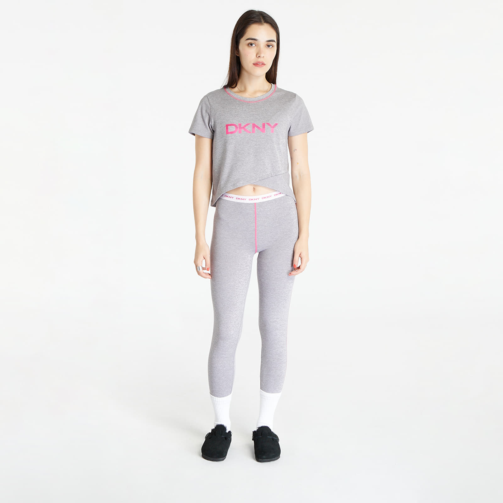Pyjamas DKNY WMS Capri Short Sleeve Pajamas Set Grey