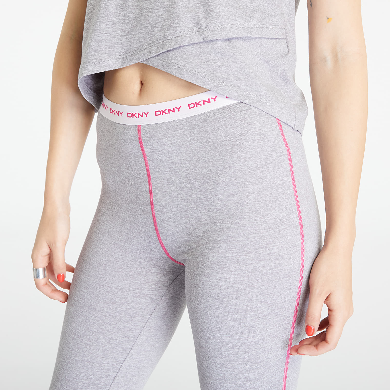 Pyjamas DKNY WMS Capri Short Sleeve Pajamas Set Grey