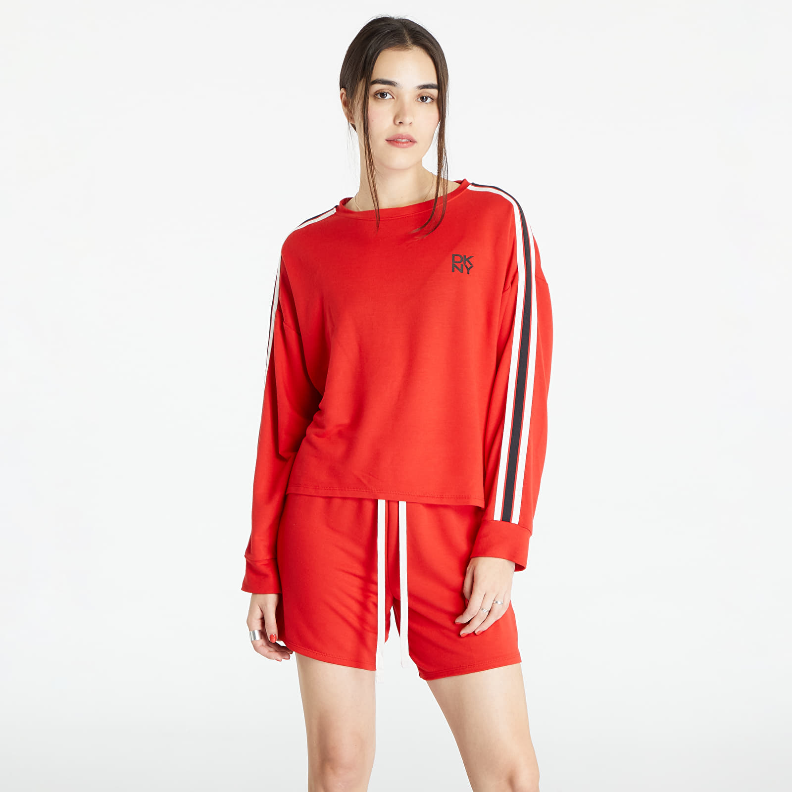 Pyjamas DKNY Pyjama TOP Long Sleeves Sweatshirt Red