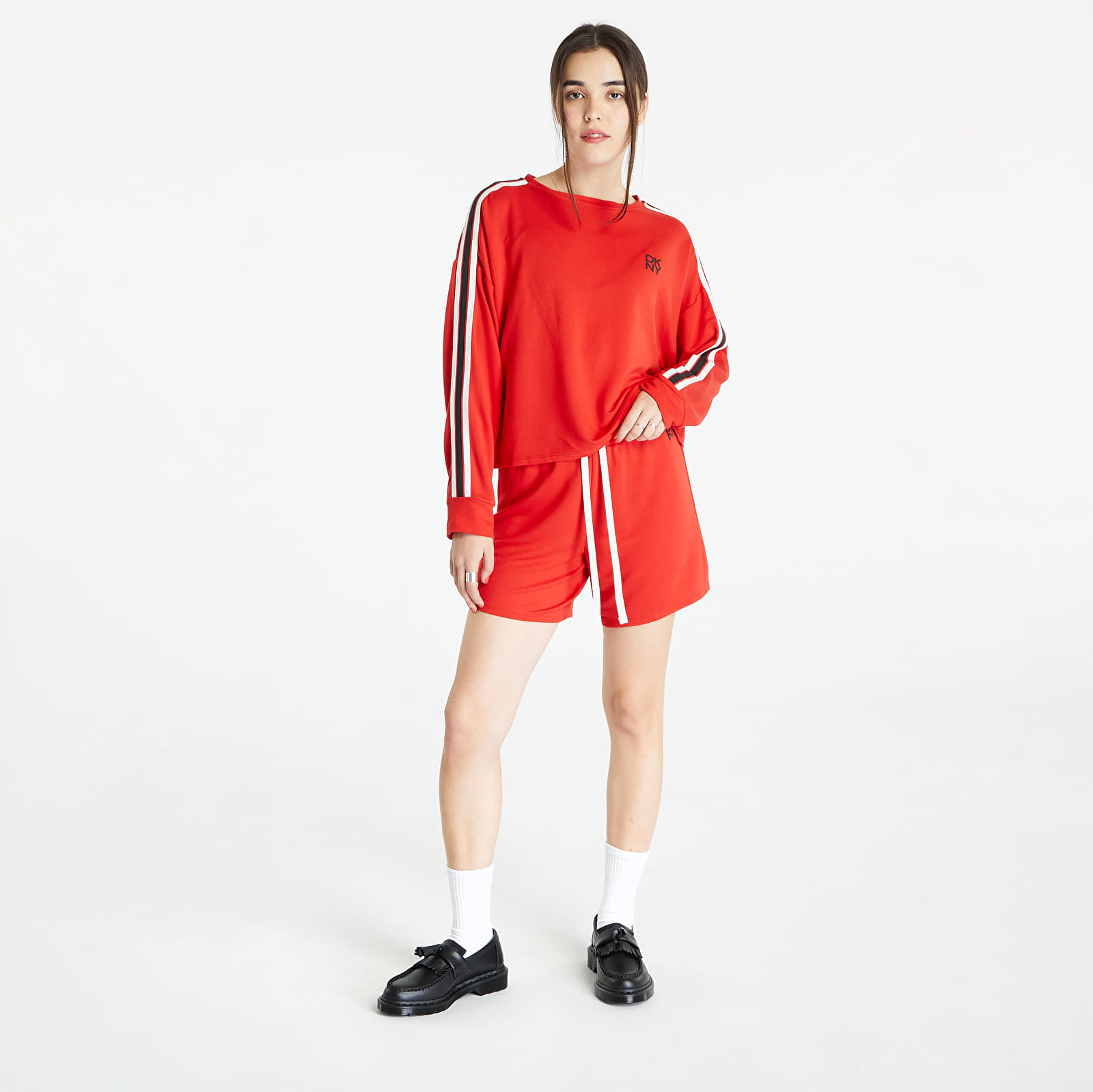 Pyjamas DKNY Pyjama TOP Long Sleeves Sweatshirt Red