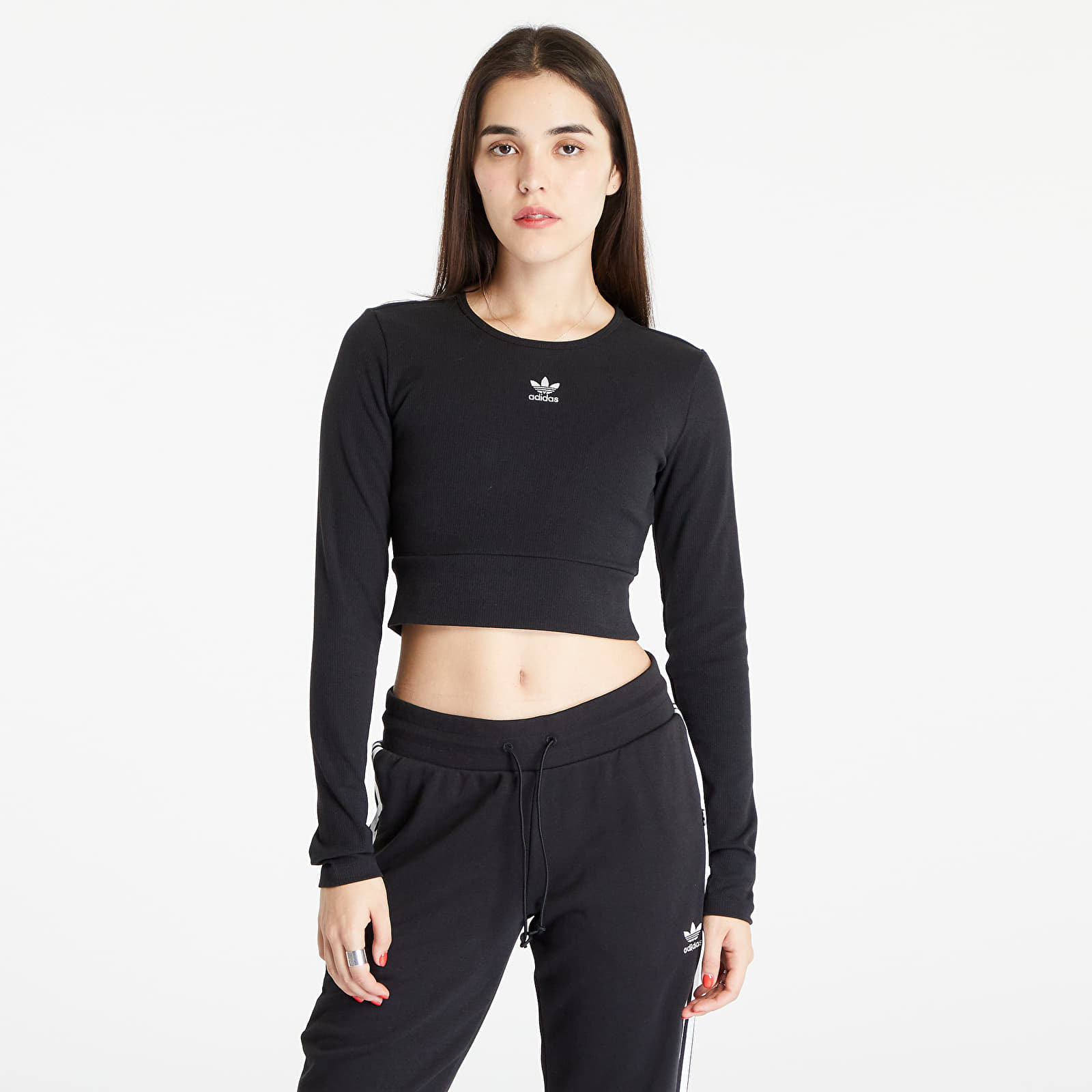Adidas long sleeve crop top 2025
