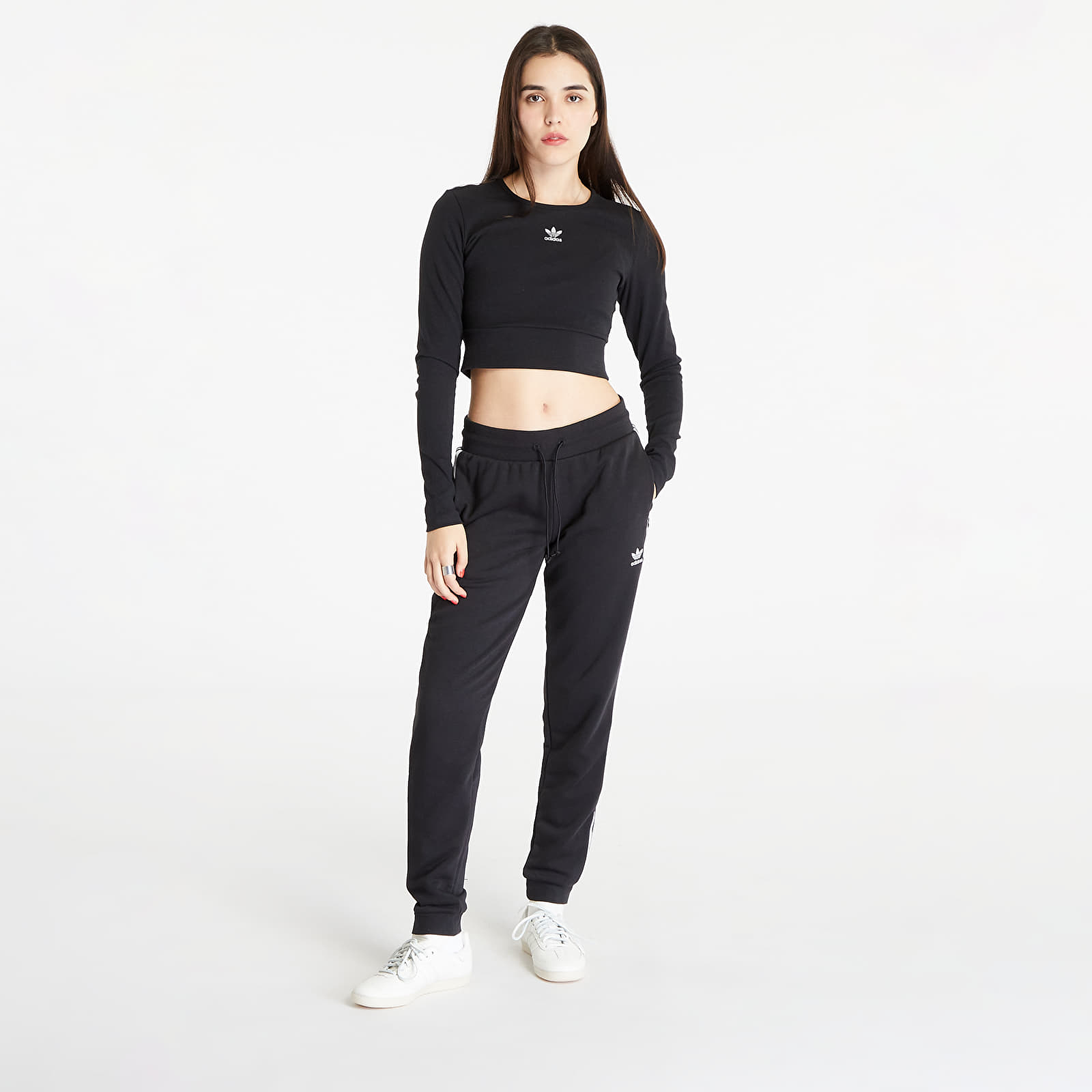 Magliette adidas Rib Longsleeve Tee Black