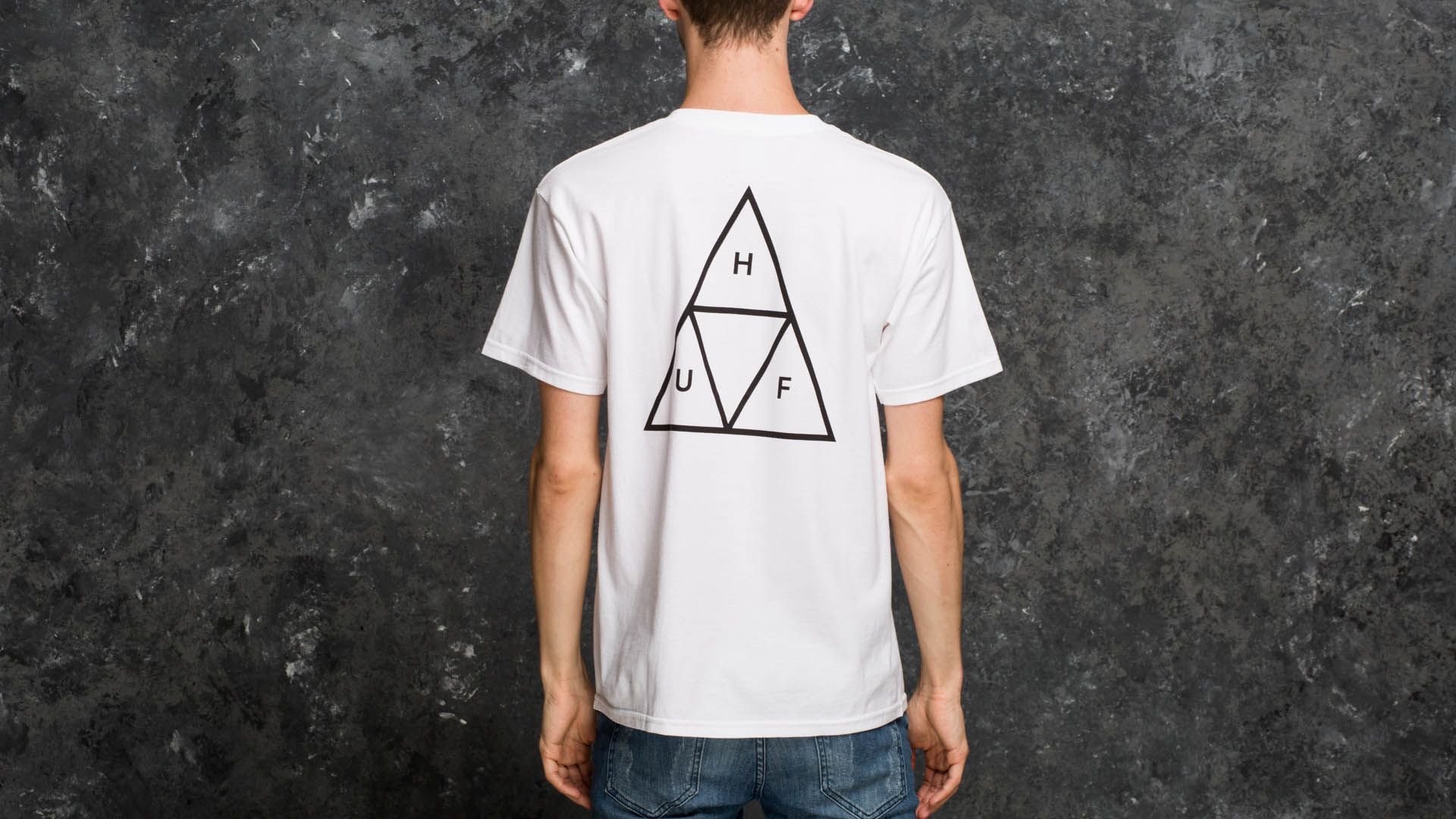 Koszulki HUF Triple Triangle Tee White