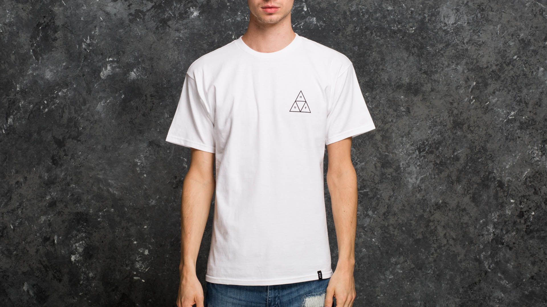 Koszulki HUF Triple Triangle Tee White