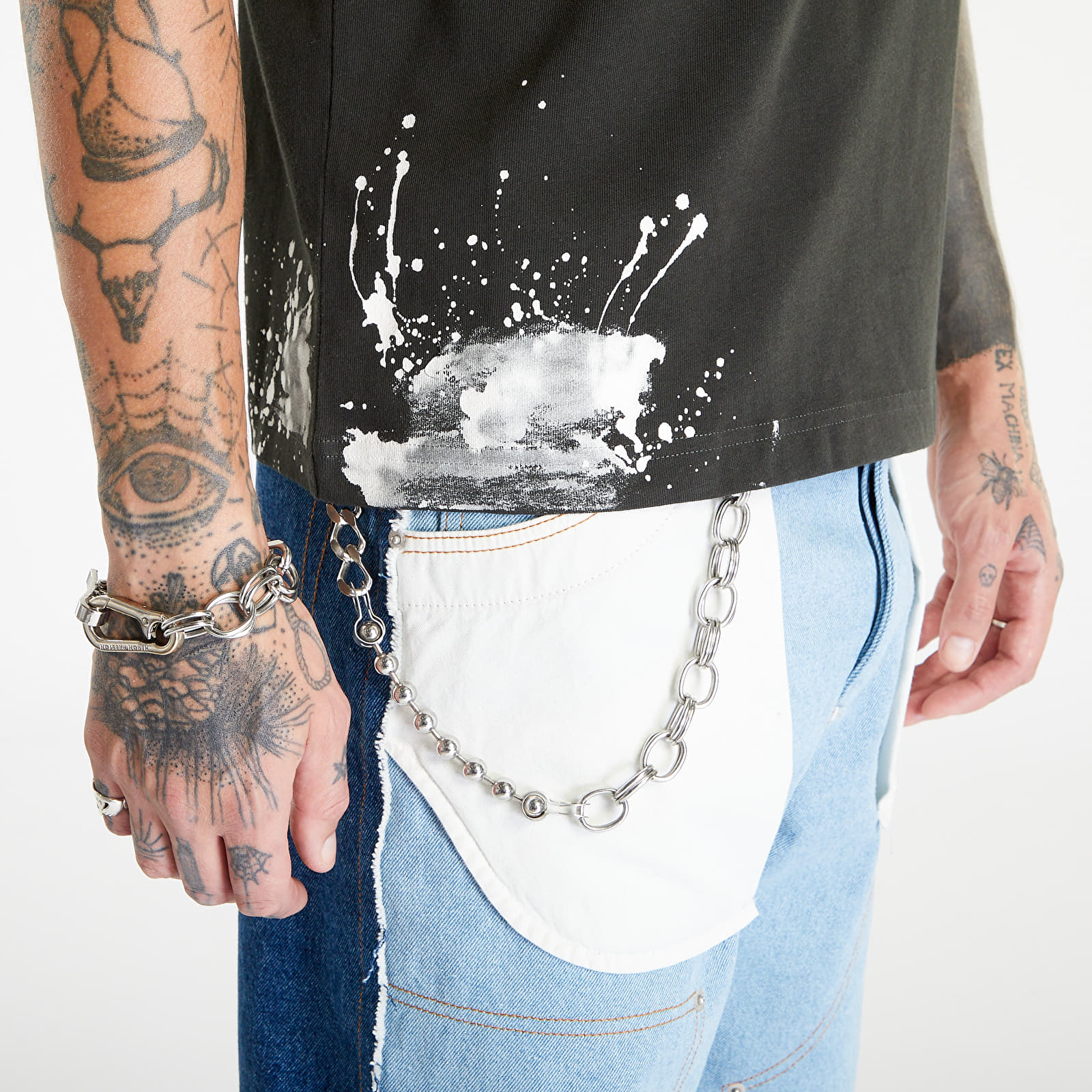 T-shirts HERON PRESTON H.P.C Security Short Sleeve Tee Black/ White