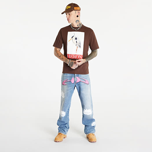 Jeans HERON PRESTON HP Pattern Reg Denim 5 Pockets Indigo/ White