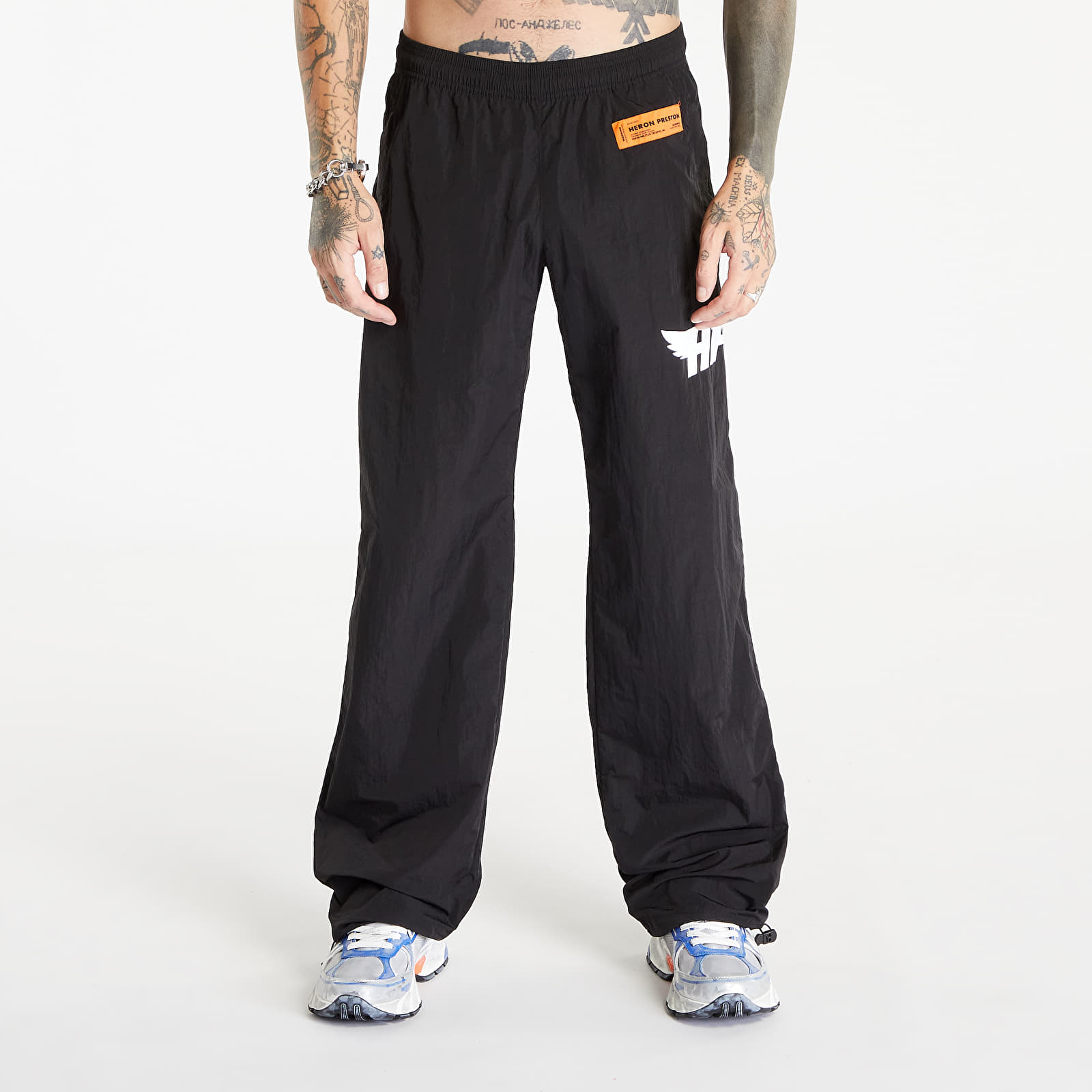 Spodnie HERON PRESTON HP Fly Nylon Trackpants Black/ White S