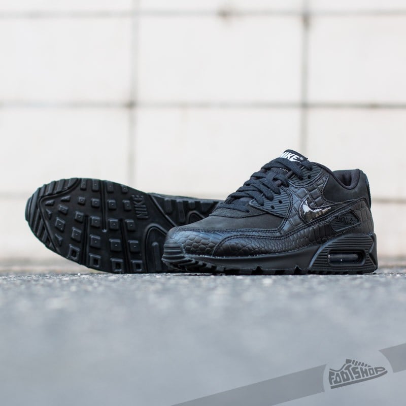 Women's shoes Nike Wmns Air Max 90 Premium Black/Black-Metallic Silver