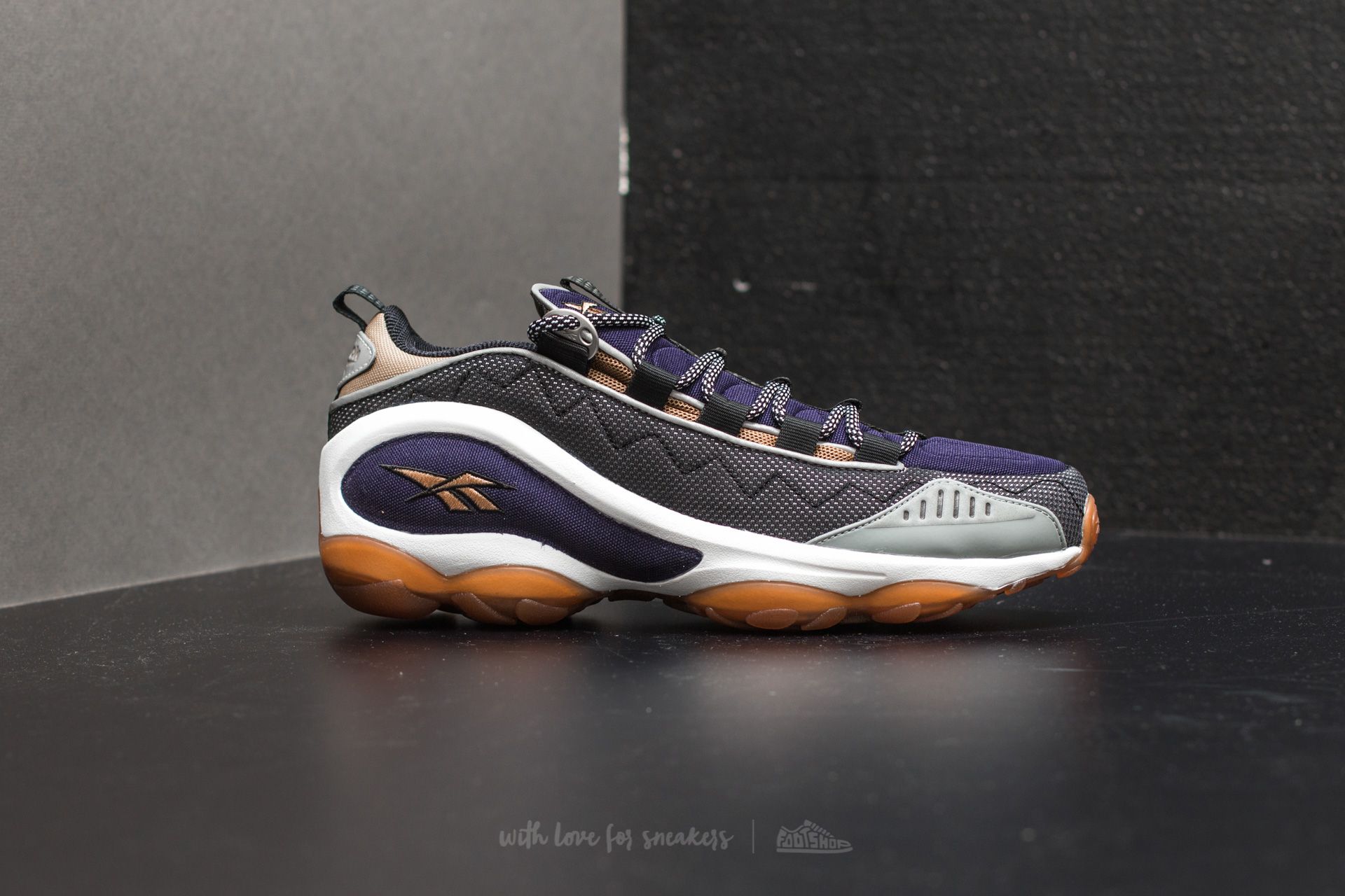 Scarpe uomo Reebok DMX Run 10 Black White Tweed Brown Footshop