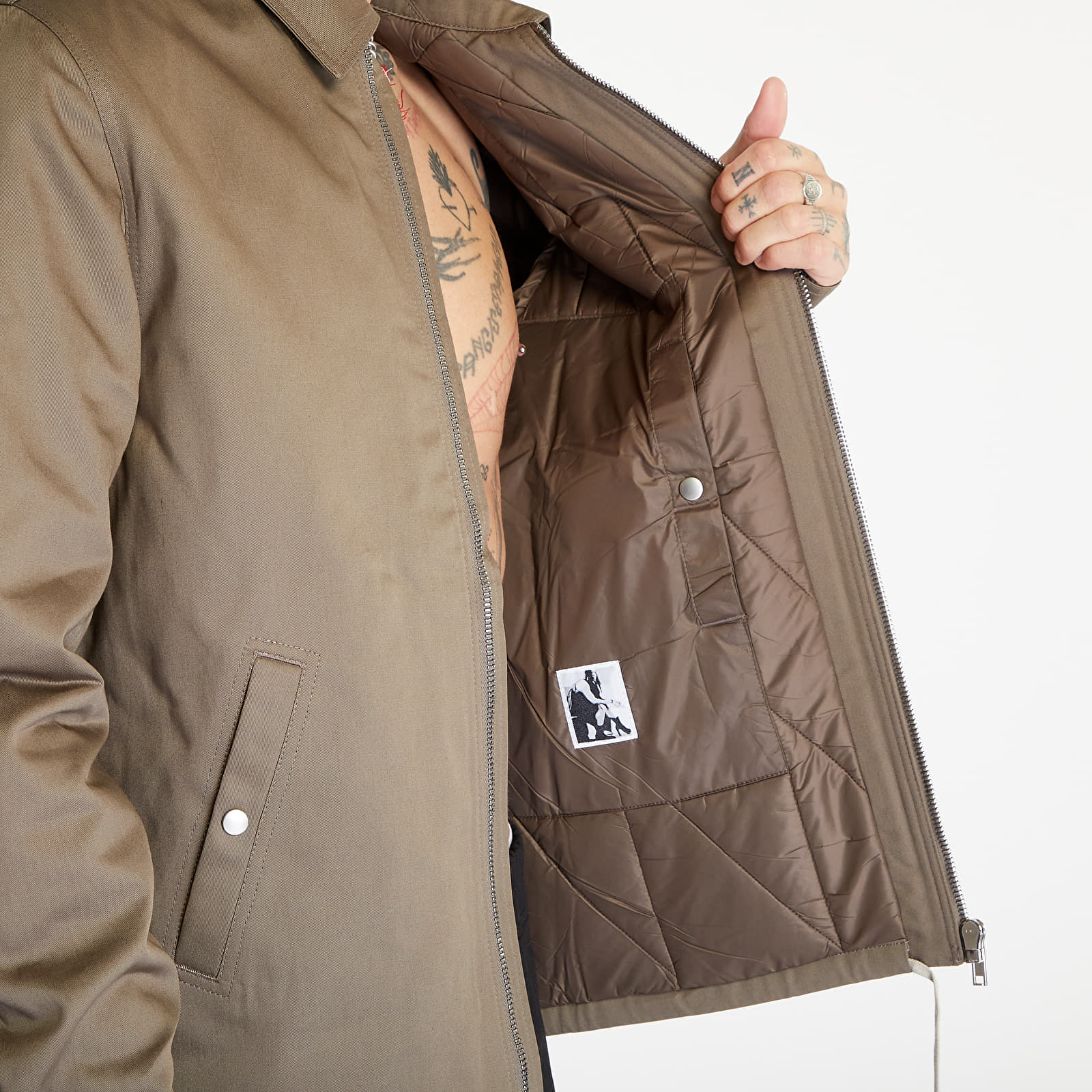 Bundy Rick Owens Zipfront Jacket Dust