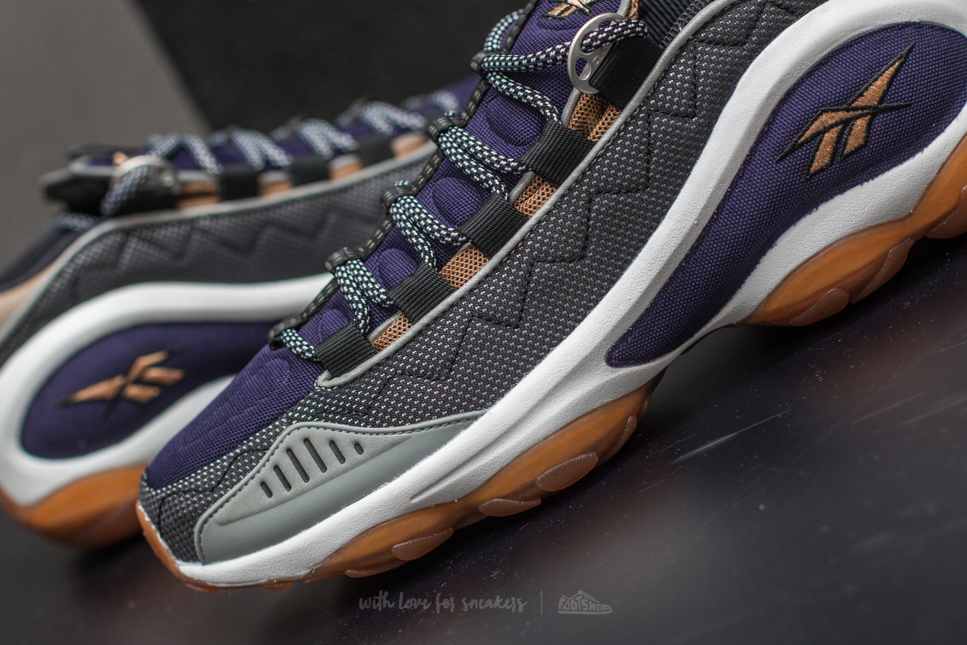 Moški čevlji Reebok DMX Run 10 Black/ White/ Tweed Brown