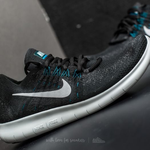 Nike free rn flyknit 2017 men's running shoes black/anthracite shop