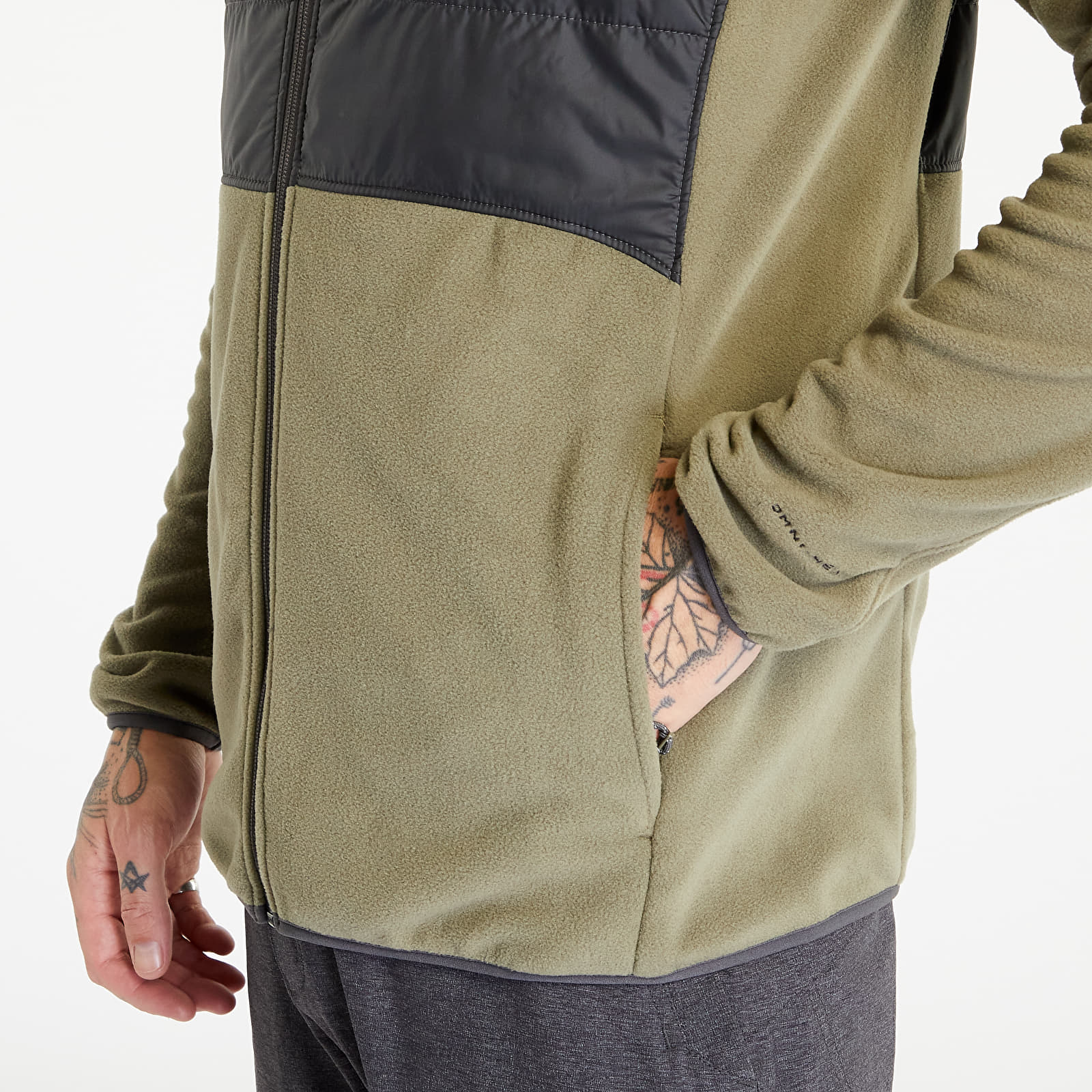 Kurtki Columbia Basin Butte™ Fleece Full Zip Jacket Stone Green/ Shark