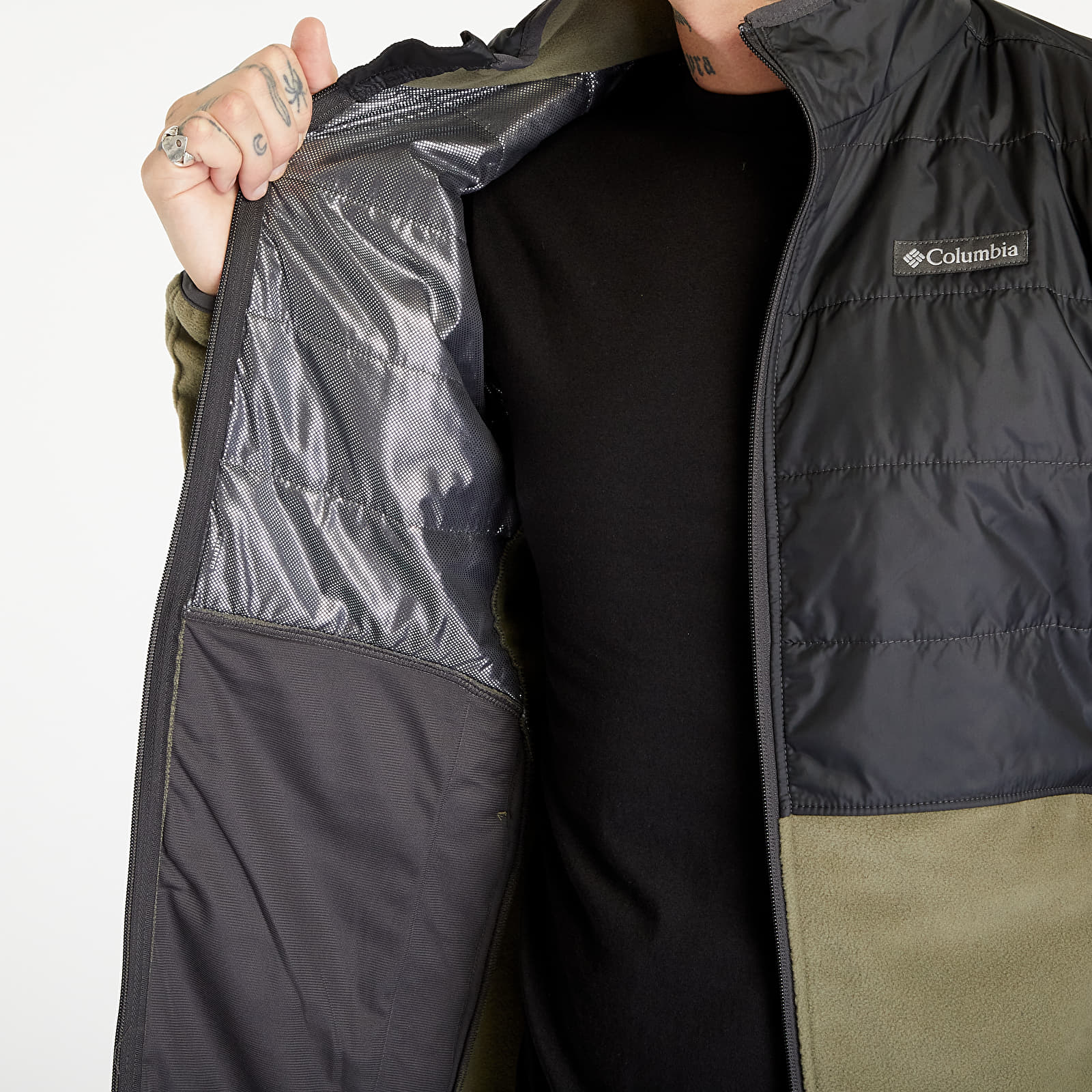 Kurtki Columbia Basin Butte™ Fleece Full Zip Jacket Stone Green/ Shark
