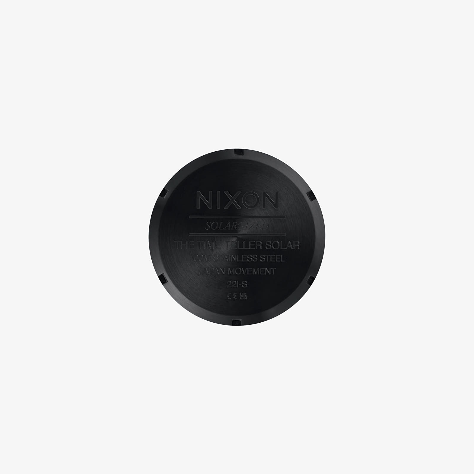 Watches Nixon Time Teller Solar Black White Footshop