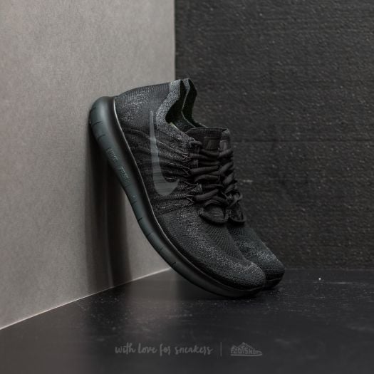 Nike free rn flyknit 2017 black anthracite top