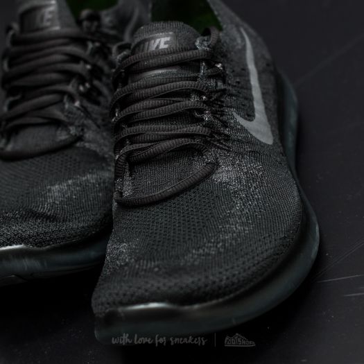 nike free rn flyknit black anthracite