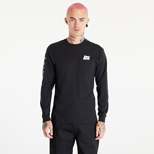 Тениска RIPNDIP Lord Nermal Long Sleeve Tee Black