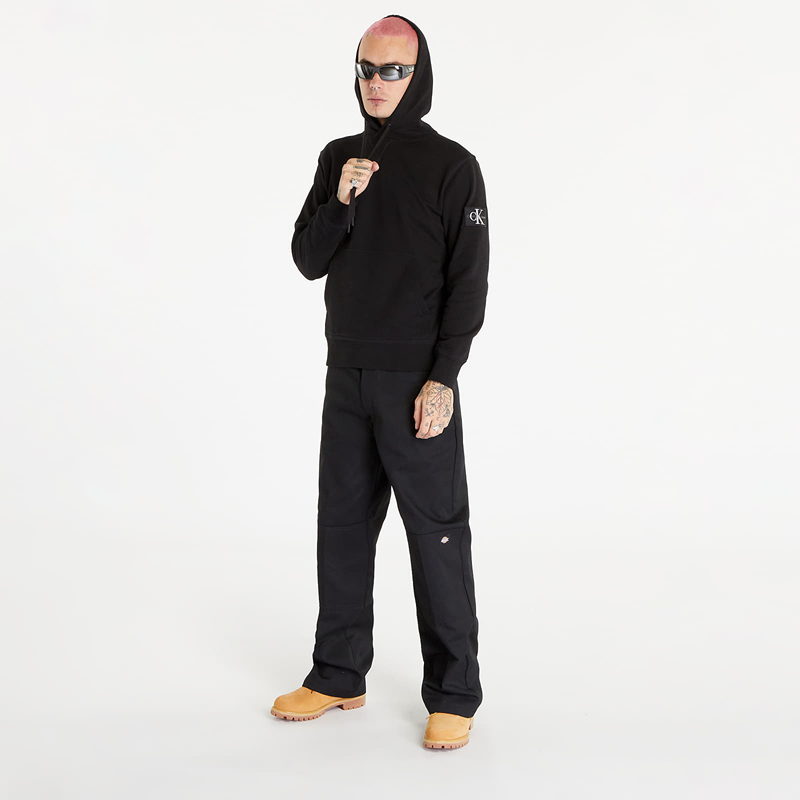 Hoodies en truien Calvin Klein Jeans Badge Hoodie Black