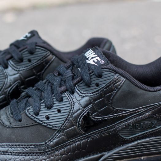 Nike Wmns Air Max 90 Premium Black/Black-Metallic Silver | Footshop
