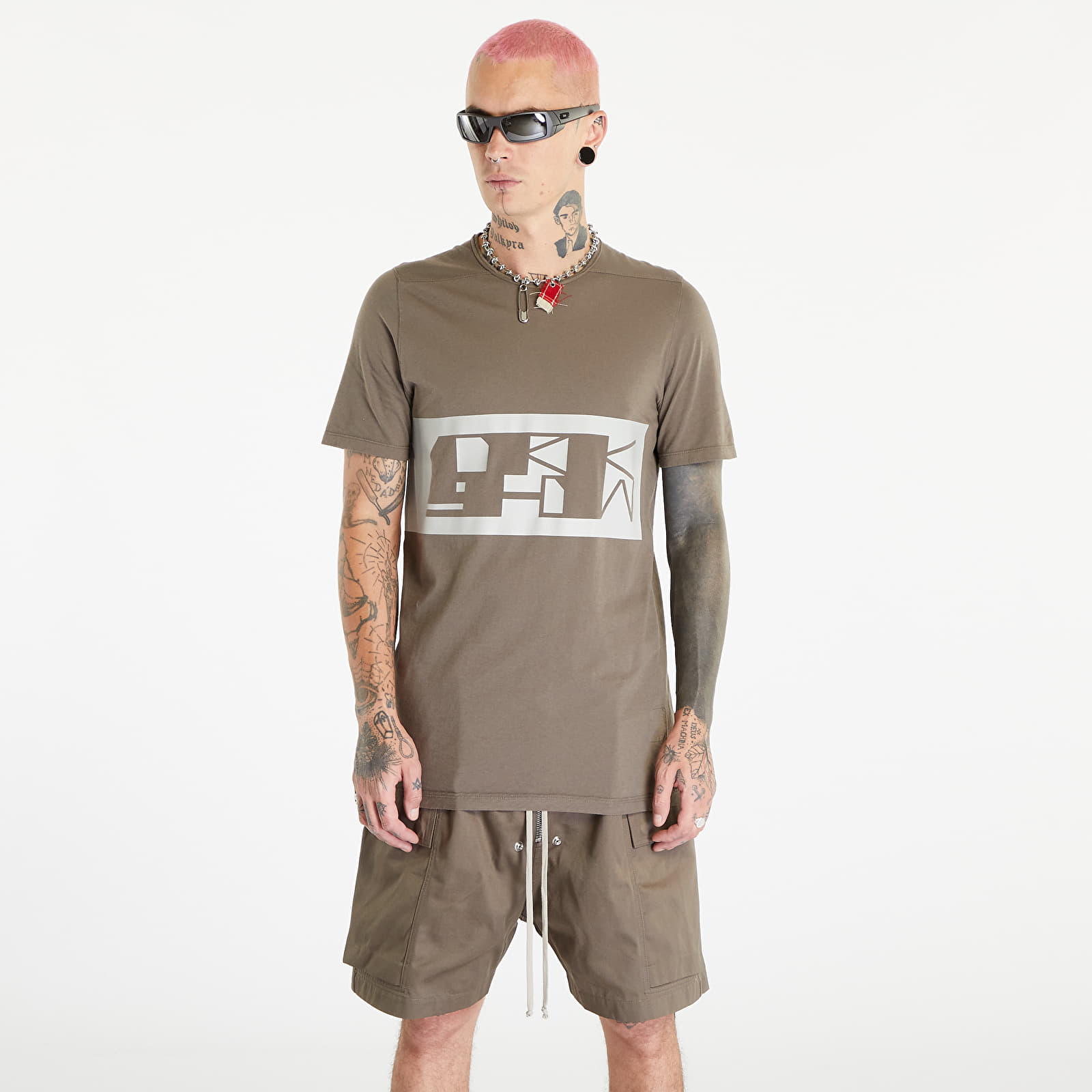 Trička Rick Owens Level T-Shirt Dust/ Pearl
