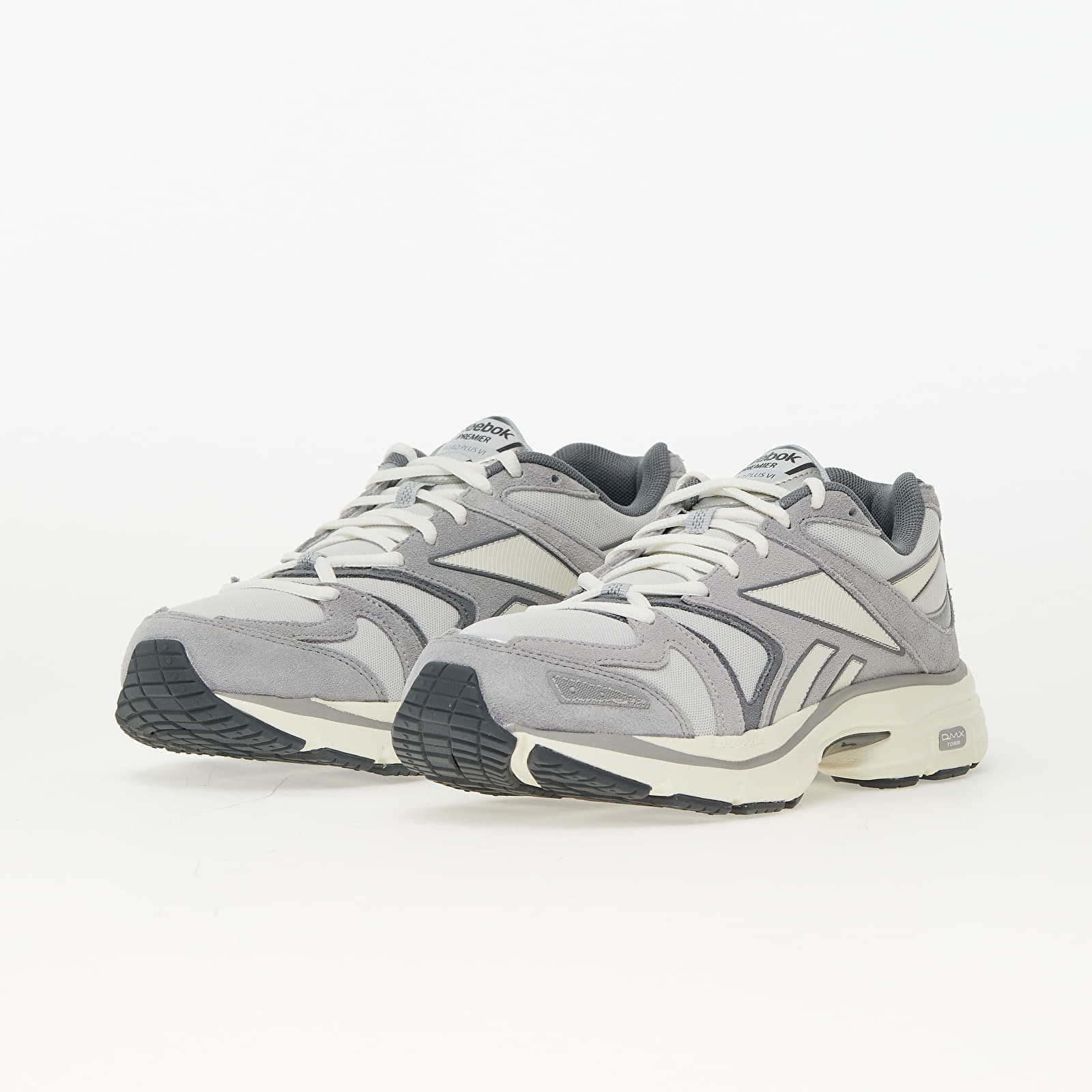 Încălțăminte și sneakerși pentru bărbați Reebok Premier Road Plus VI Pure Grey 4/ Chalk/ Pure Grey 2
