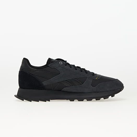 Mens reebok classic leather top black