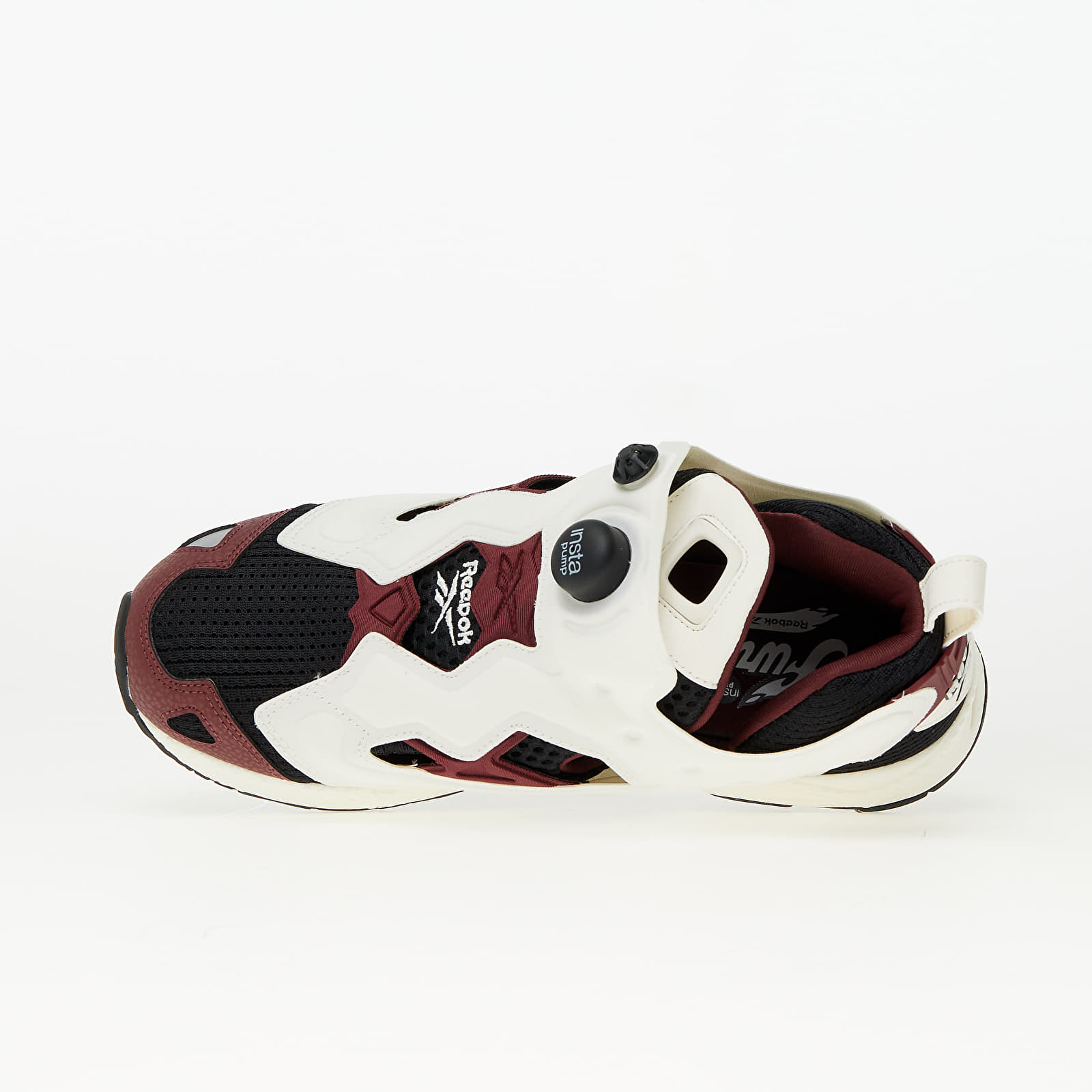 Reebok Classics White Burgundy Instapump Fury 95 Sneakers