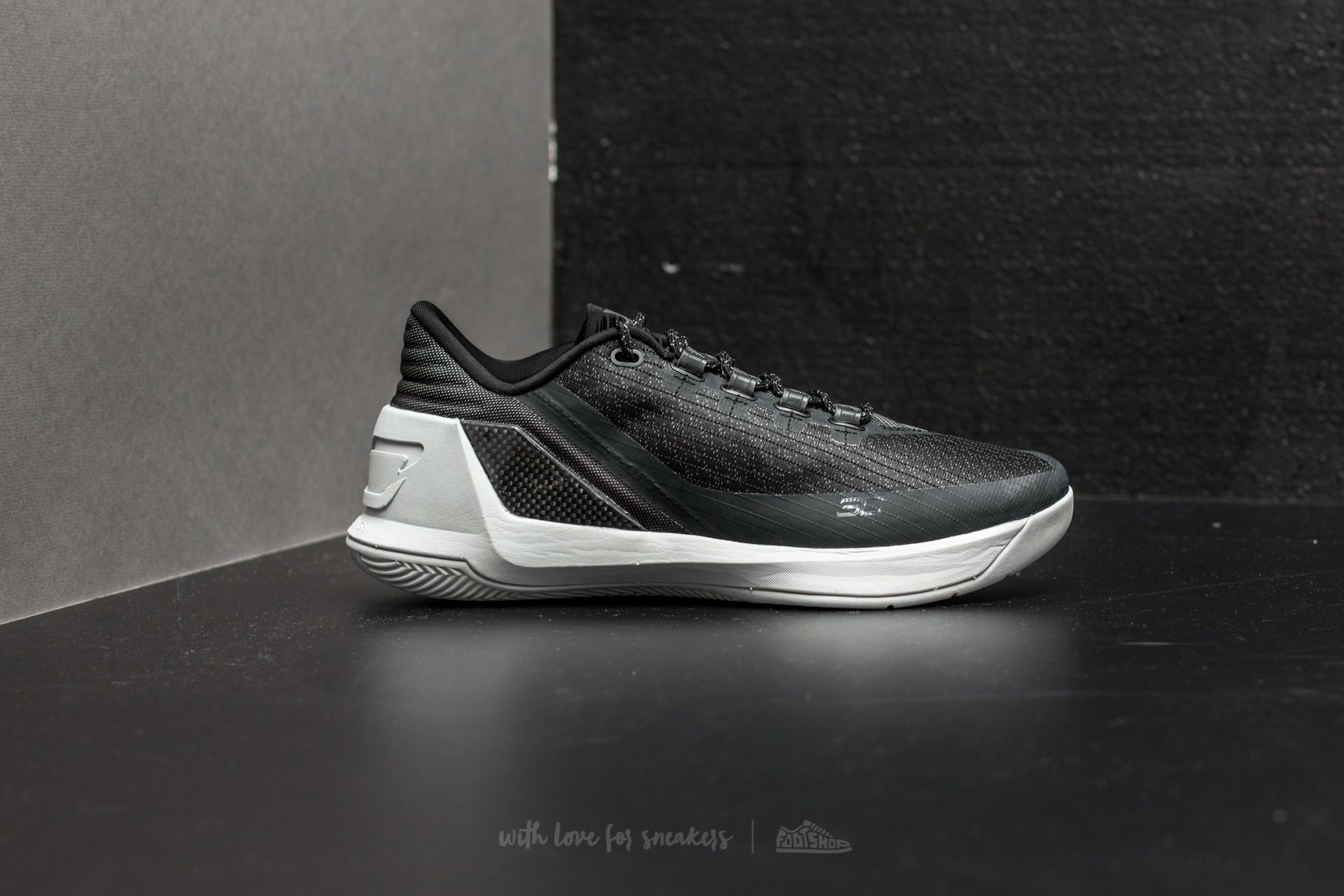 Men s shoes Under Armour Curry 3 Low Black White White Footshop