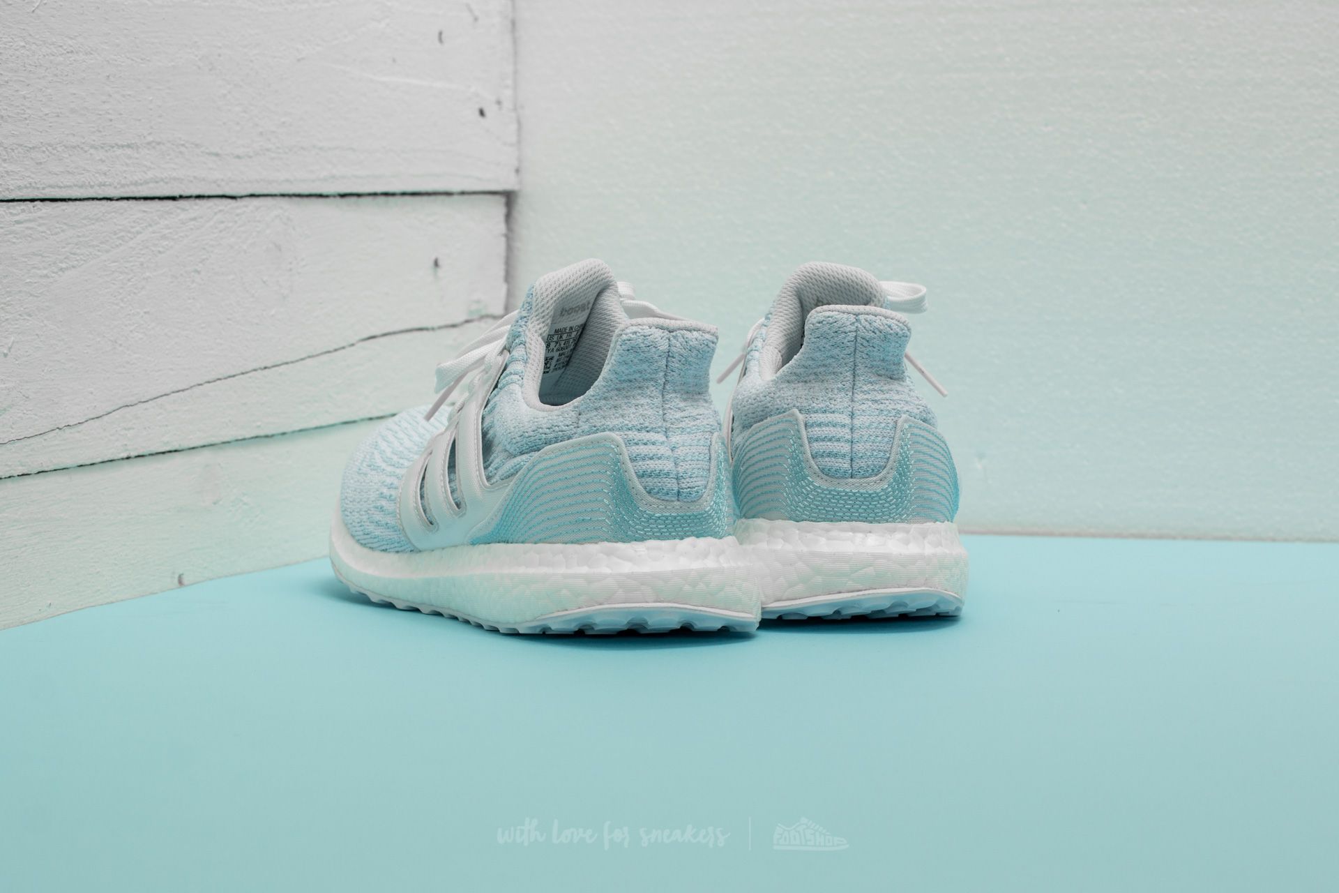 Men s shoes adidas x Parley UltraBoost Ftw White Ftw White Icey Blue Footshop