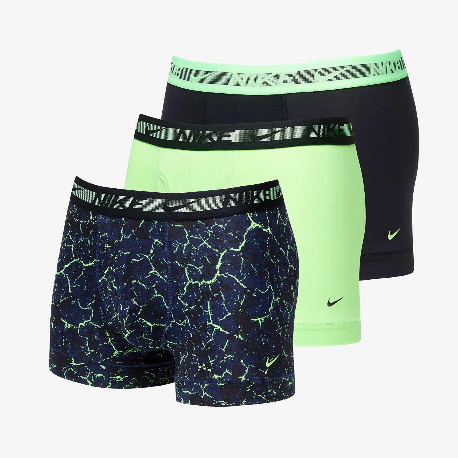 Nike Ultra Stretch Micro Dri-FIT Boxer 3-Pack Crackle Print/ Lime Blast/ Black
