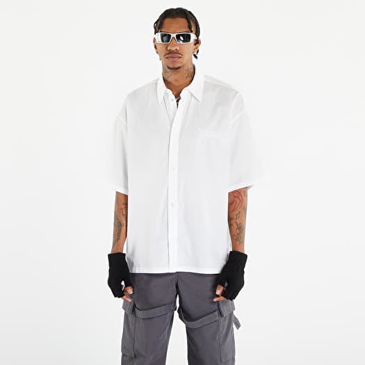 Košulja Ambush Logo Embroidery Cotton Short-Sleeve Shirt Blanc De Blanc